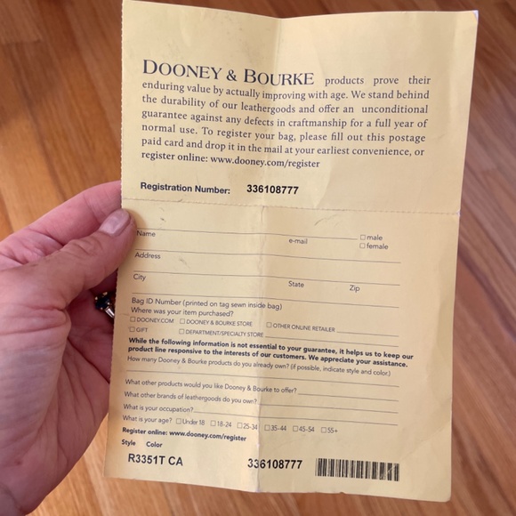 EXC cognac color tote Dooney & Bourke - Picture 3 of 8